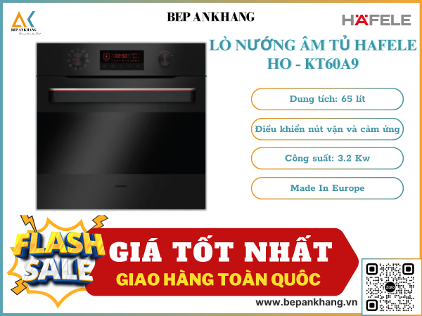 LÒ NƯỚNG ÂM TỦ HAFELE  HO - KT60A9 535.02.611